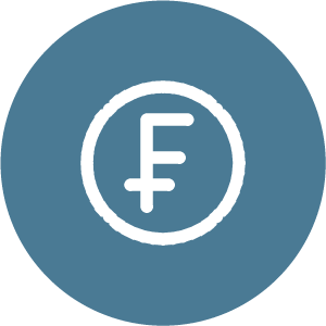 Pictogramme franc suisse : prix libre