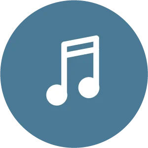 Pictogramme note de musique : musique subliminale