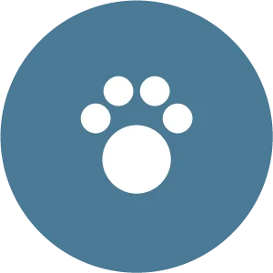 Pictogramme patte : compagnons thérapeutiques