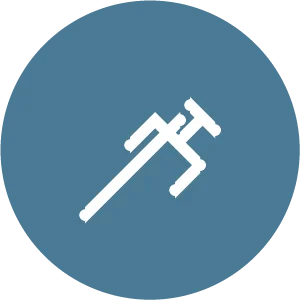 Pictogramme seringue : soins techniques à domicile